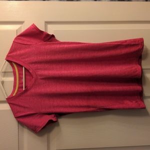 Women's Small quick dry pink exercise top hiking shirt